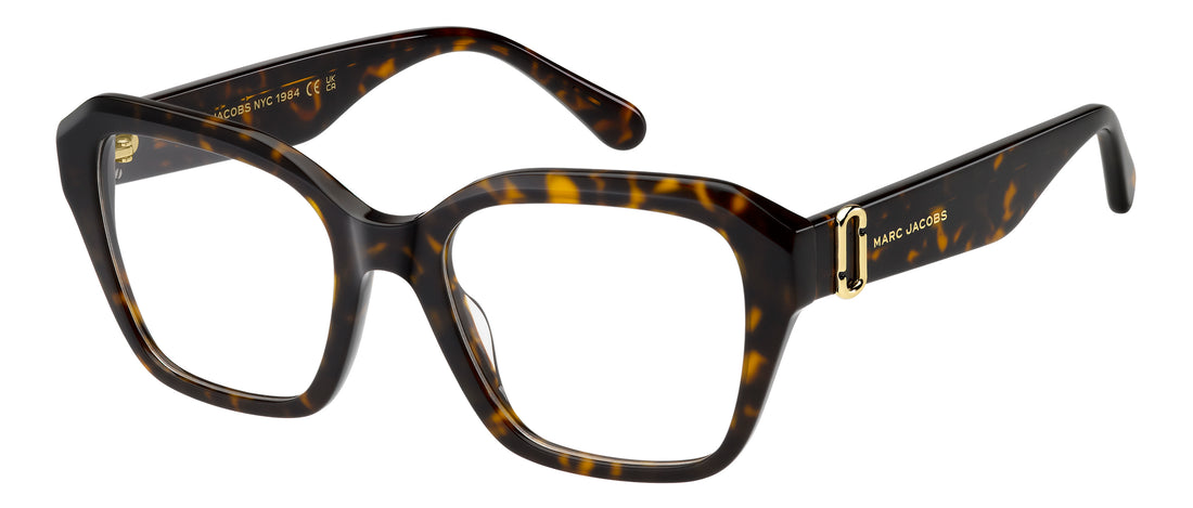 Brillen marc jacobs marc 923 086 havana rectangular femenino maat 52mm - Hoofdaanzicht