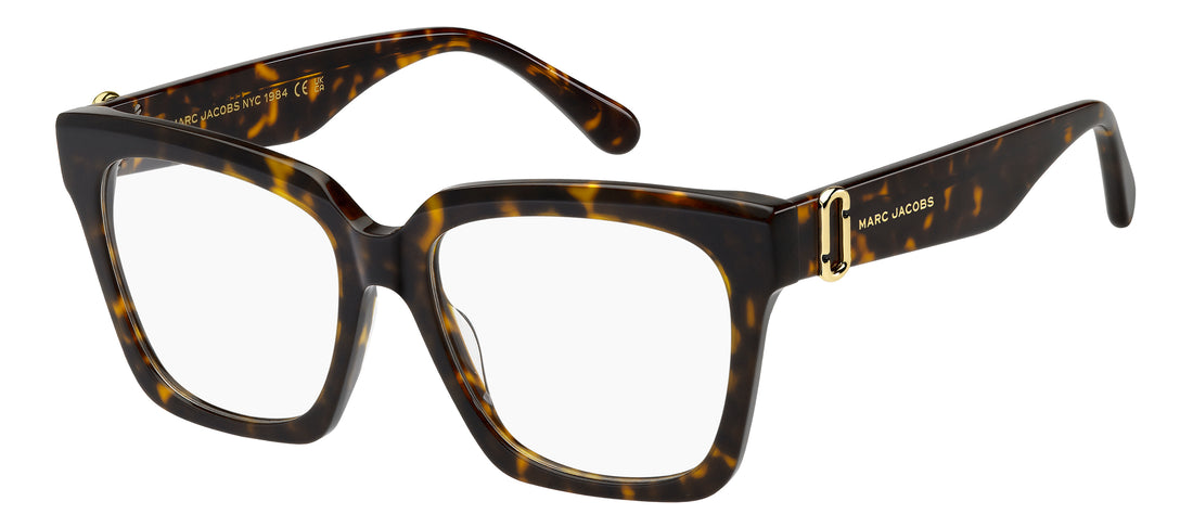 Brillen marc jacobs marc 924 086 havana rectangular femenino maat 53mm - Hoofdaanzicht