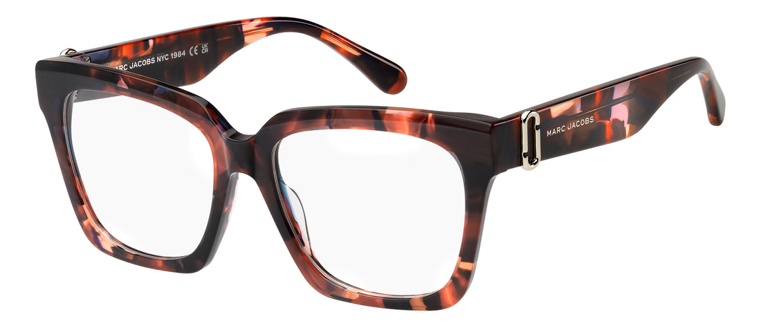 Brillen marc jacobs marc 924 65t havana rectangular femenino maat 53mm - Hoofdaanzicht