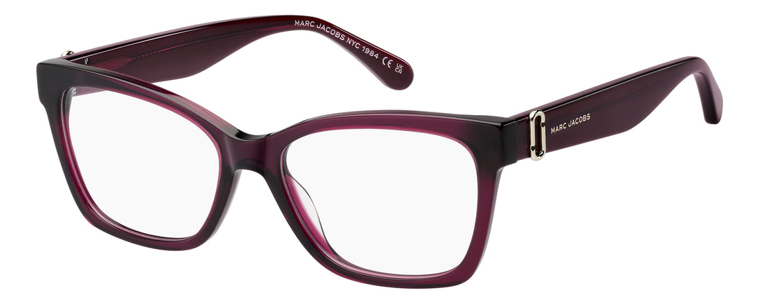 Brillen marc jacobs marc 928 lhf burdeos rectangular femenino maat 53mm - Hoofdaanzicht