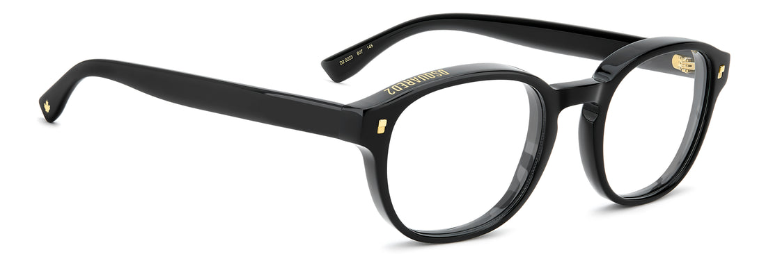 Brillen dsquared2 d2 0223 807 negro rectangular masculino maat 51mm - Detailaanzicht