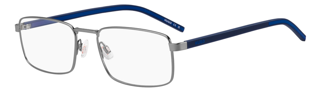 Okulary korekcyjne hugo hg 1435 r81 plateado rectangular masculino rozmiar 56mm - Widok główny