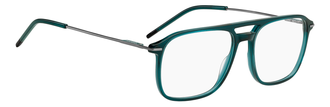 Okulary korekcyjne hugo hg 1430 zi9 verde rectangular masculino rozmiar 56mm - Widok szczegółowy
