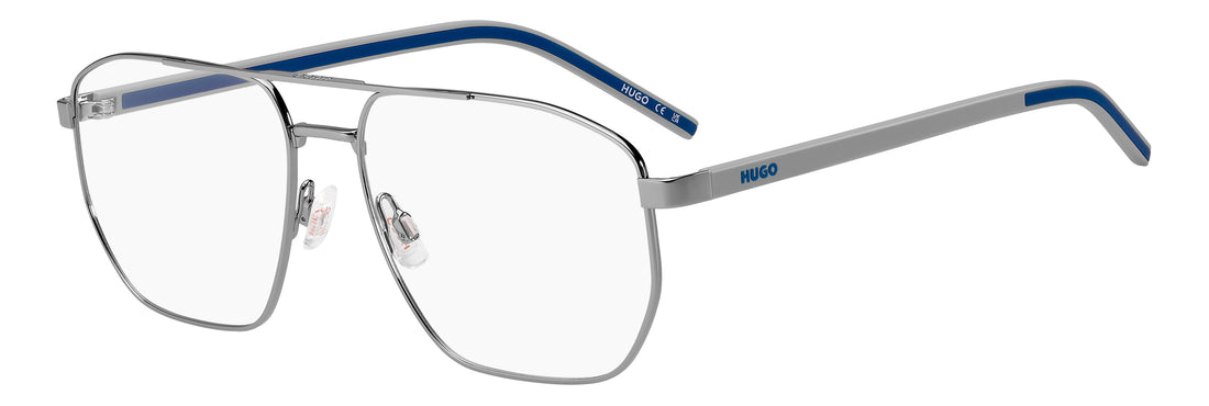 Okulary korekcyjne hugo hg 1436 6lb plateado rectangular masculino rozmiar 58mm - Widok główny
