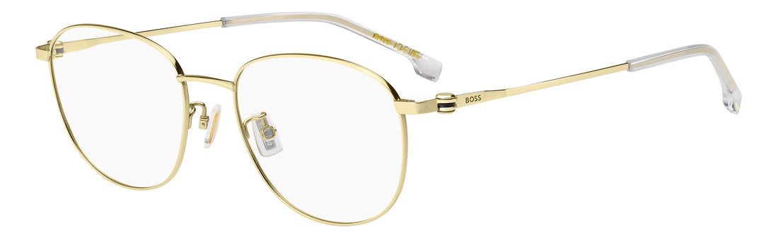 Briller hugo boss boss 2027/f j5g dorado rectangular masculino størrelse 53mm - Hovedvisning