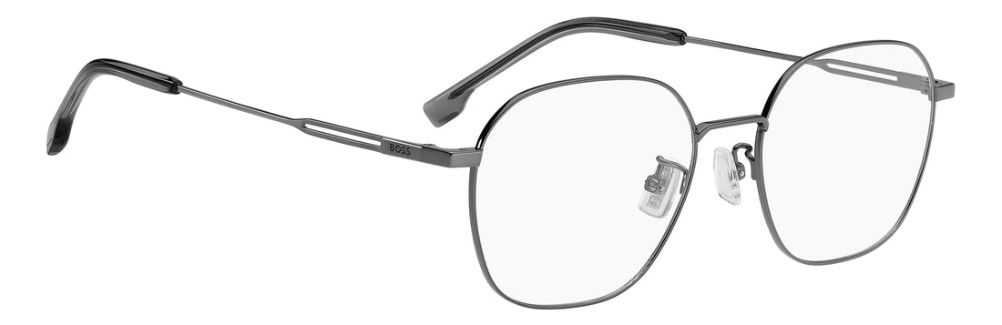 Briller hugo boss boss 2030/f kj1 plateado rectangular masculino størrelse 53mm - Detaljeret visning