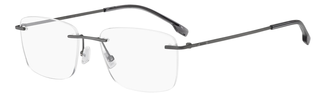 Briller hugo boss boss 2035/f r80 plateado rectangular masculino størrelse 55mm - Hovedvisning