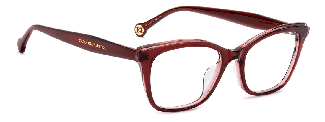 Briller carolina herrera her 0404/g 8cq rojo rectangular femenino størrelse 52mm - Detaljeret visning
