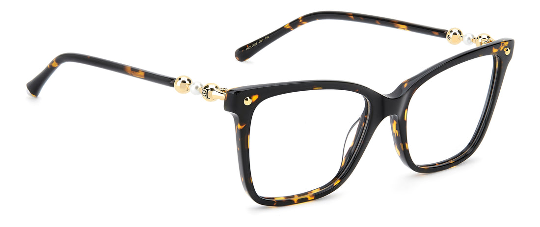 Briller carolina herrera her 0408 086 havana rectangular femenino størrelse 54mm - Detaljeret visning