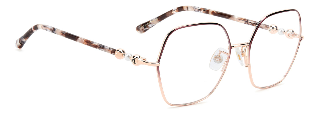 Briller carolina herrera her 0409/g 7w5 burdeos square femenino størrelse 55mm - Detaljeret visning