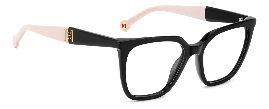 Briller carolina herrera her 0418 807 negro rectangular femenino størrelse 53mm - Detaljeret visning