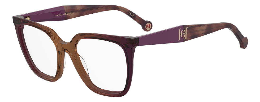 Briller carolina herrera her 0418 e53 violeta rectangular femenino størrelse 53mm - Hovedvisning