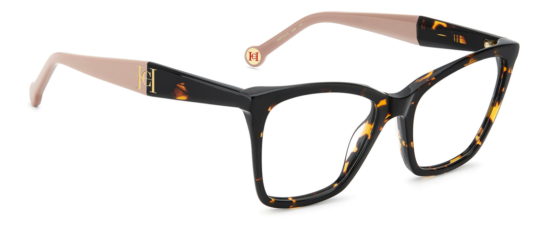 Briller carolina herrera her 0419 086 havana rectangular femenino størrelse 53mm - Detaljeret visning