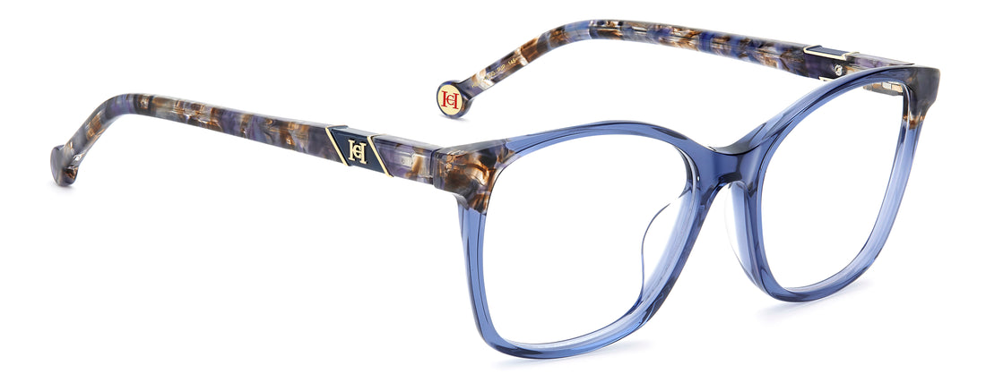 Briller carolina herrera her 0431/g pjp azul rectangular femenino størrelse 53mm - Detaljeret visning