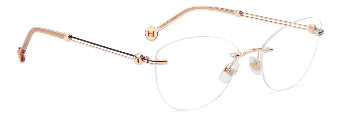 Briller carolina herrera her 0427 ddb dorado cat eye femenino størrelse 55mm - Detaljeret visning