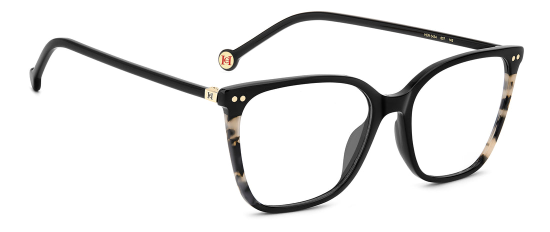 Briller carolina herrera her 0434 807 negro rectangular femenino størrelse 54mm - Detaljeret visning