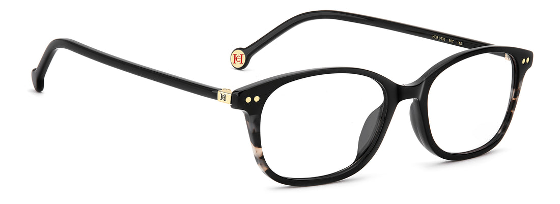 Briller carolina herrera her 0435 807 negro rectangular femenino størrelse 52mm - Detaljeret visning