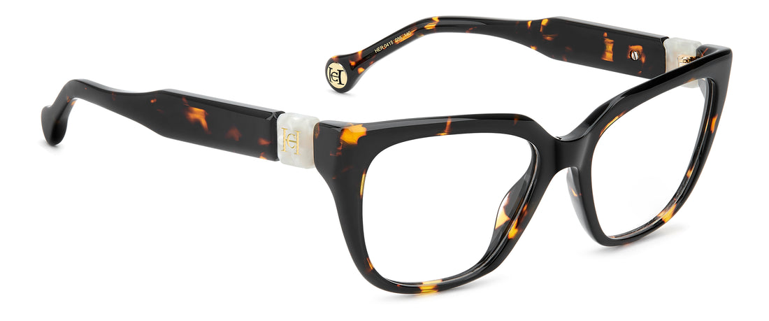 Briller carolina herrera her 0415 086 havana rectangular femenino størrelse 53mm - Detaljeret visning