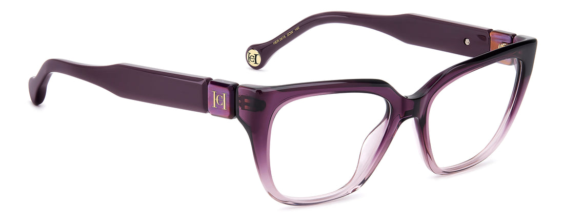 Briller carolina herrera her 0415 2ow violeta rectangular femenino størrelse 53mm - Detaljeret visning