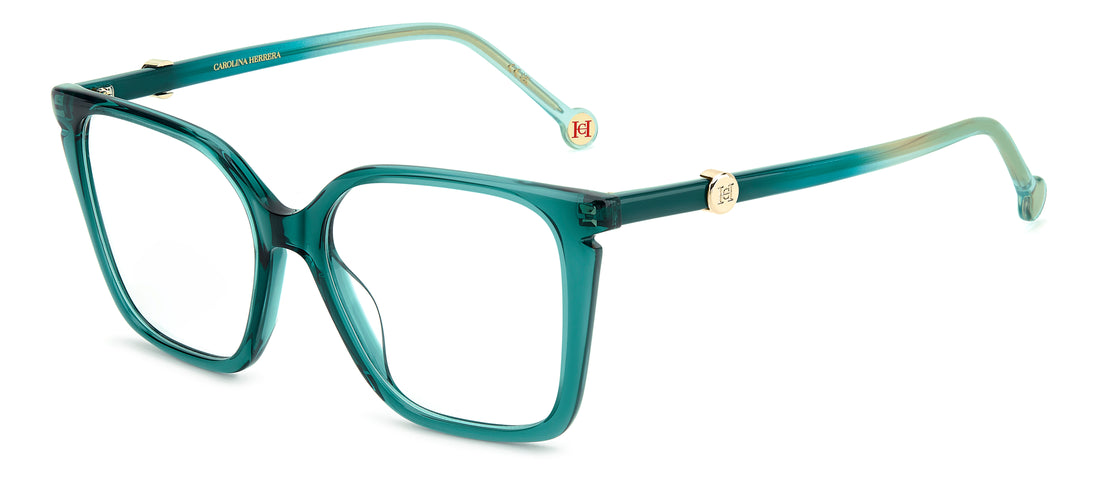 Briller carolina herrera her 0436 1ed verde square femenino størrelse 52mm - Hovedvisning