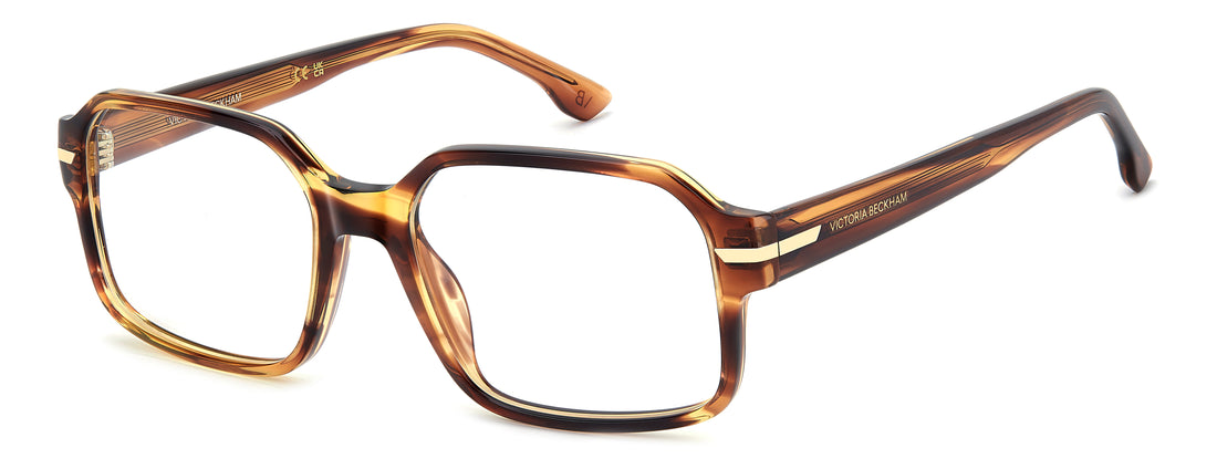 Brillen victoria beckham vb 1028 ex4 marron rectangular femenino maat 54mm - Hoofdaanzicht