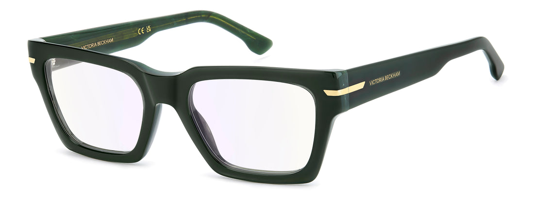 Brillen victoria beckham vb 7021 jri 13 verde rectangular femenino maat 52mm - Hoofdaanzicht