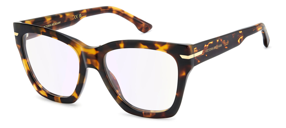 Brillen victoria beckham vb 7020 086 13 havana rectangular femenino maat 53mm - Hoofdaanzicht