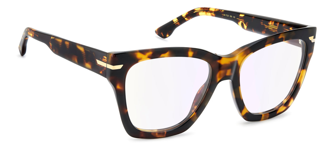 Brillen victoria beckham vb 7020 086 13 havana rectangular femenino maat 53mm - Detailaanzicht