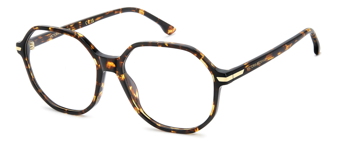 Brillen victoria beckham vb 1031 086 havana round femenino maat 56mm - Hoofdaanzicht