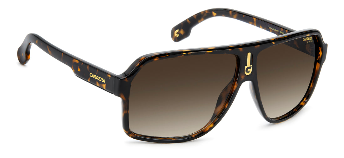 Óculos de sol carrera 1001/s 086 ha havana square masculino tamanho 62mm - Vista de detalhe