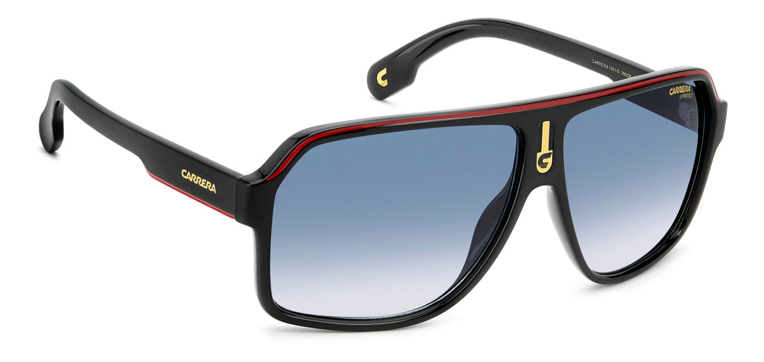Gafas de sol carrera 1001/s 2m2 08 negro square masculino talla 62mm - Vista de detalle