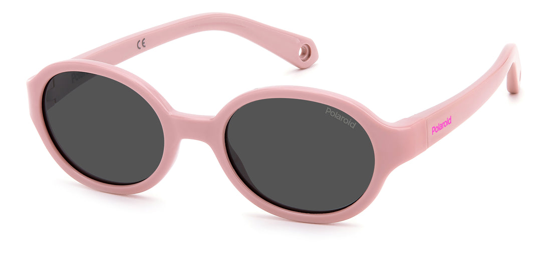 Occhiali da sole polaroid kids pld k004/s 35j m9 rosa oval infantil taglia 42mm - Vista principale