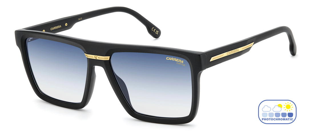 Solbriller carrera victory c 03/s 003 7q negro rectangular masculino størrelse 58mm - Hovedvisning