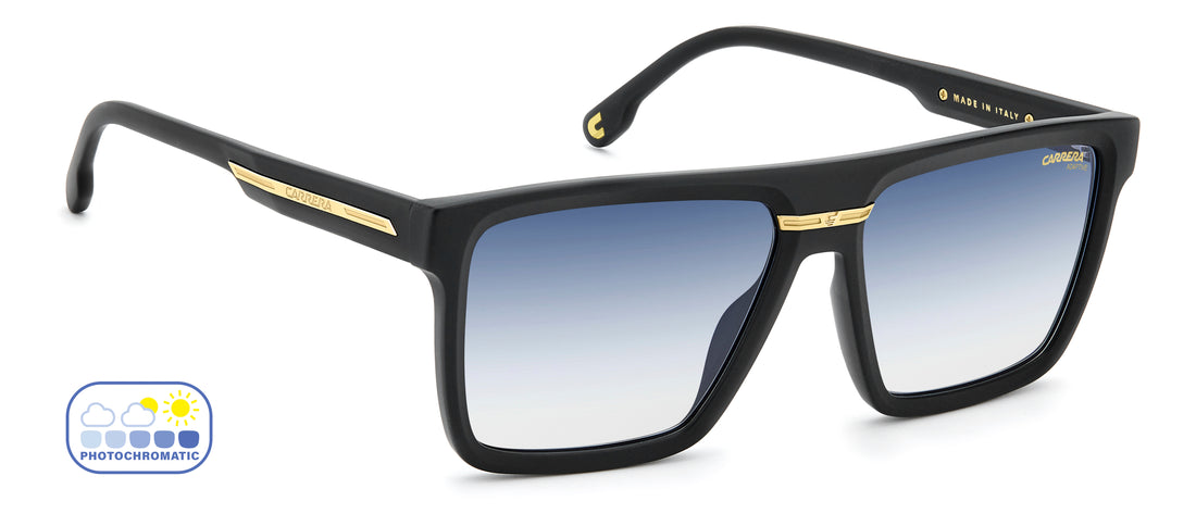 Solbriller carrera victory c 03/s 003 7q negro rectangular masculino størrelse 58mm - Detaljeret visning