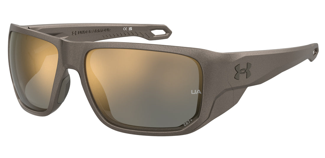 Occhiali da sole under armour ua attack md hkl 2b marron rectangular masculino taglia 60mm - Vista principale