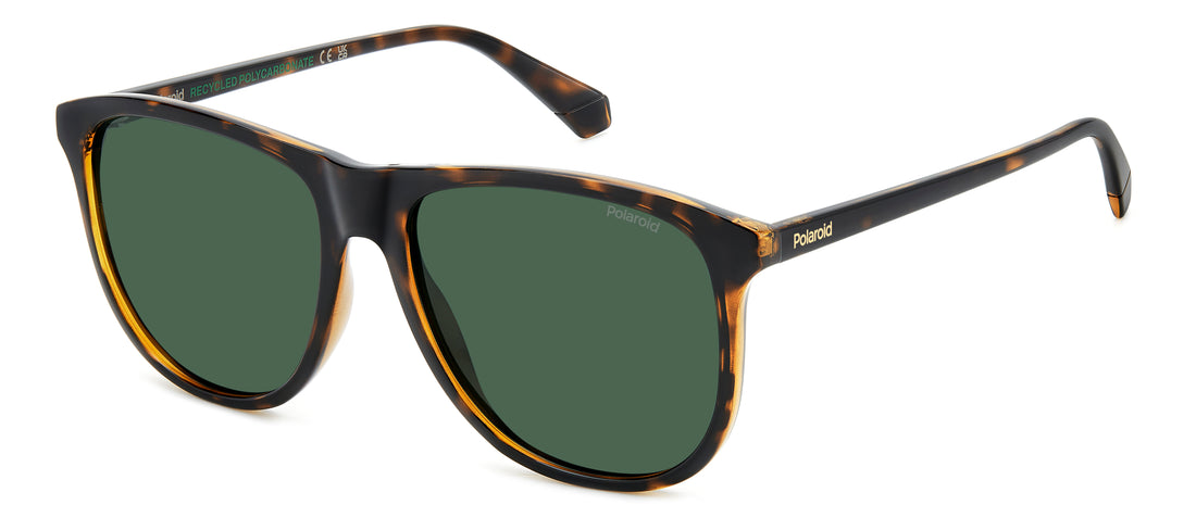 Occhiali da sole polaroid pld 4178/s 086 uc havana rectangular masculino taglia 55mm - Vista principale