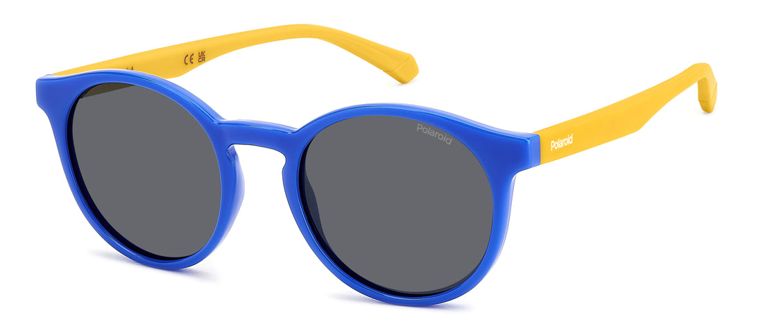 Occhiali da sole polaroid kids pld 8061/s dcd m9 azul pantos infantil taglia 46mm - Vista principale
