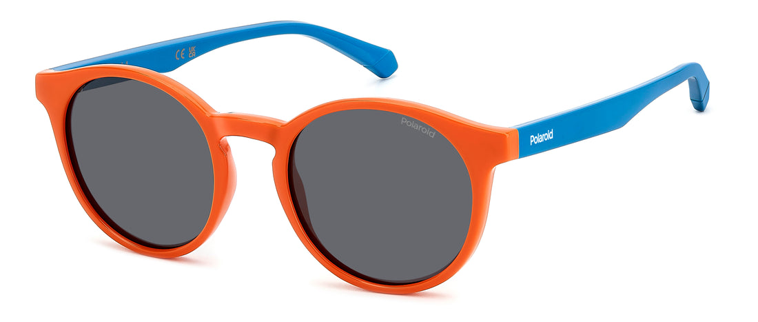 Occhiali da sole polaroid kids pld 8061/s l7q m9 naranja pantos infantil taglia 46mm - Vista principale
