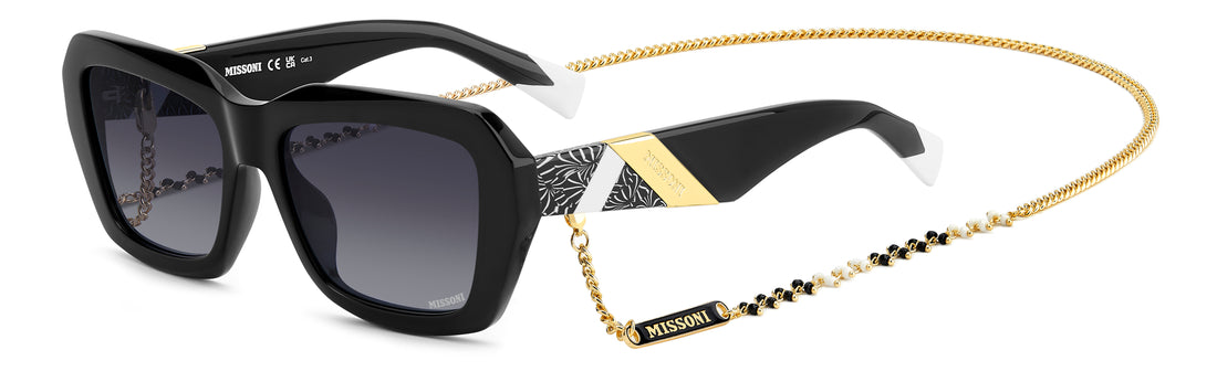 Occhiali da sole missoni mis 0193/g/s 807 9o negro rectangular femenino taglia 55mm - Vista principale