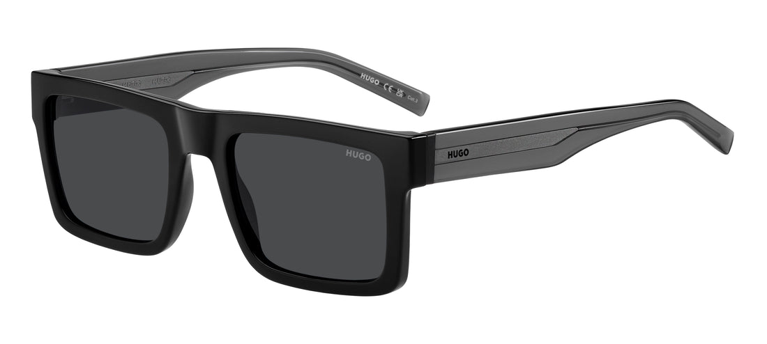 Occhiali da sole hugo hg 1314/s 807 ir negro rectangular flat top masculino taglia 55mm - Vista principale
