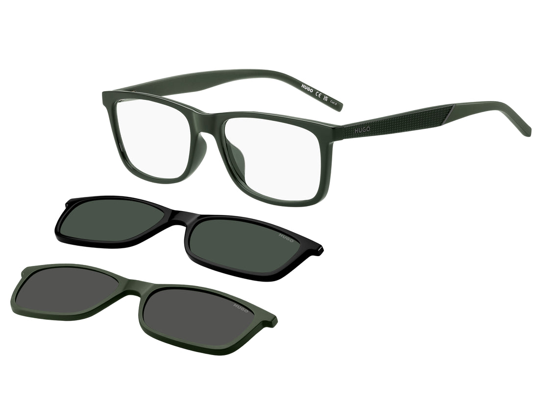 Occhiali da sole hugo hg 1329/g/cs2 bhp 99 verde rectangular masculino taglia 55mm - Vista principale