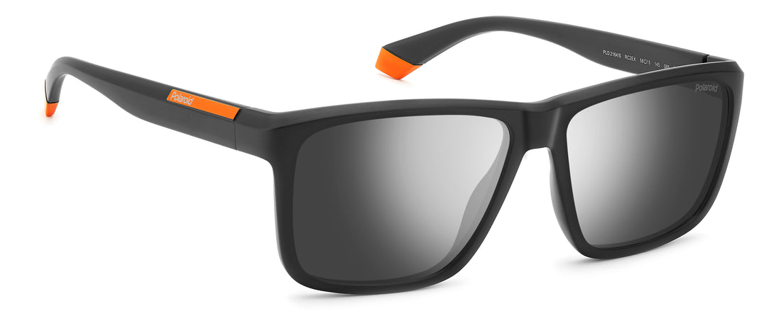 Lunettes de soleil polaroid pld 2164/s rc2 ex negro rectangular masculino taille 58mm - Vue détaillée
