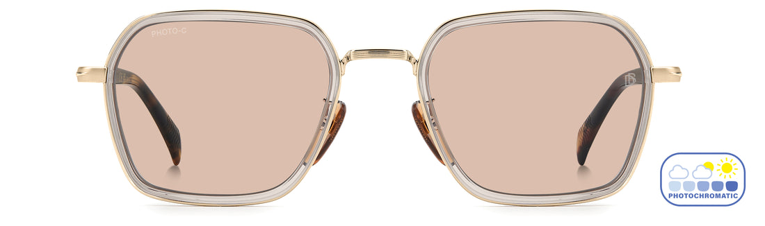 Occhiali da sole david beckham db 1194/g/s 2f7 3o dorado square masculino taglia 53mm - Vista dettagliata