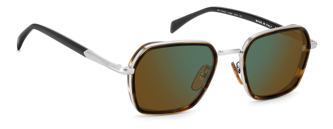 Occhiali da sole david beckham db 1194/g/s h16 mt plateado square masculino taglia 53mm - Vista dettagliata