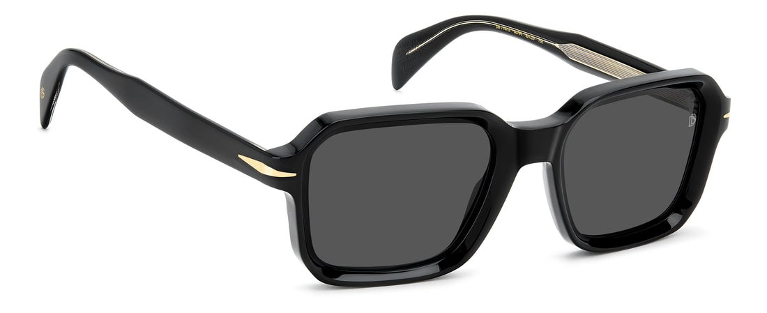 Occhiali da sole david beckham db 7147/s 807 ir negro square masculino taglia 52mm - Vista dettagliata
