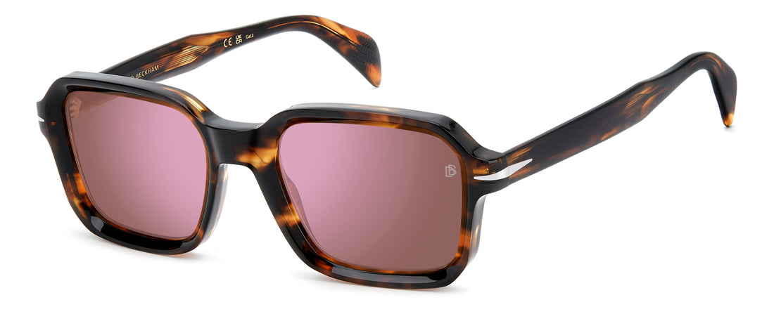 Occhiali da sole david beckham db 7147/s wr9 13 marron square masculino taglia 52mm - Vista principale