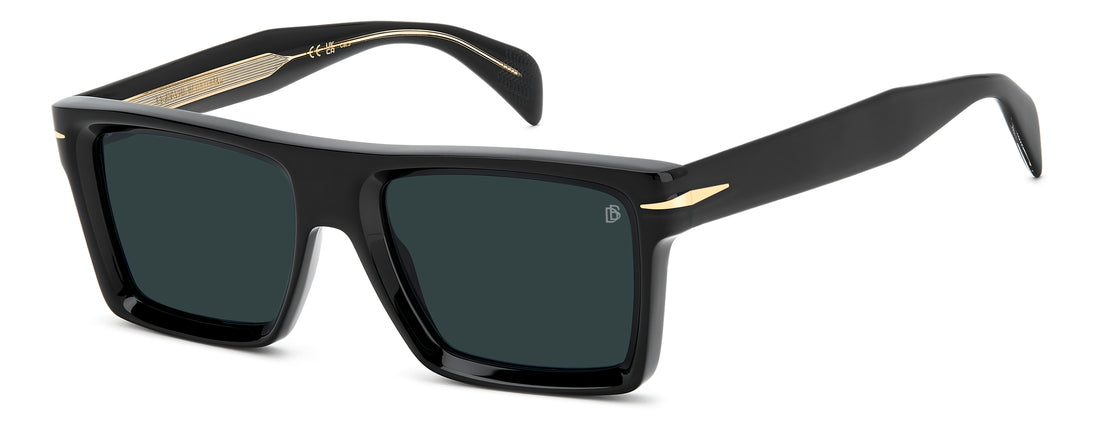 Solbriller david beckham db 7148/s 807 ku negro rectangular masculino størrelse 53mm - Hovedvisning