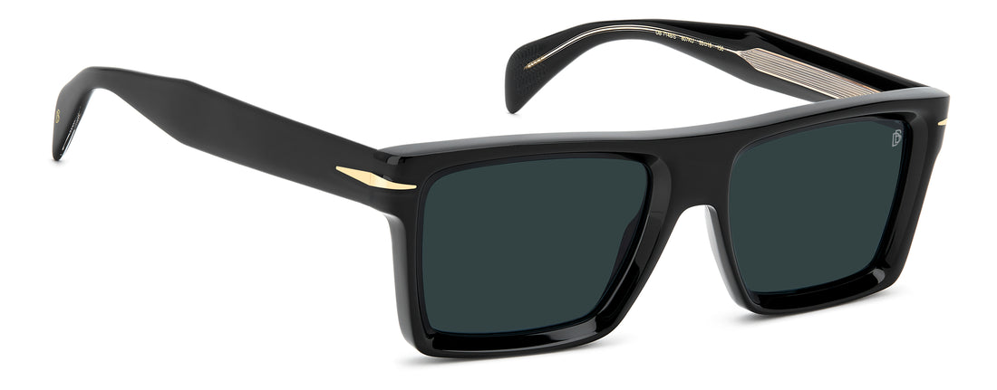Solbriller david beckham db 7148/s 807 ku negro rectangular masculino størrelse 53mm - Detaljeret visning