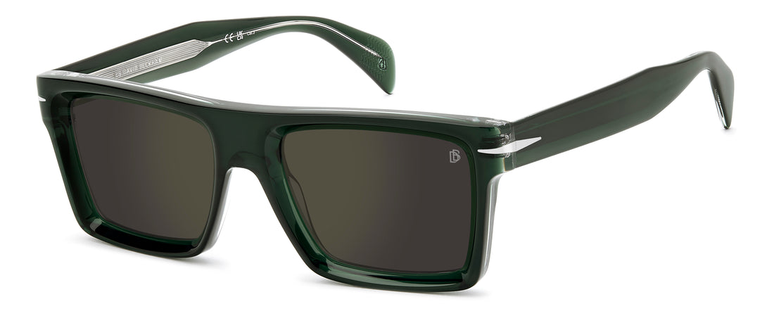 Solbriller david beckham db 7148/s b59 qu verde rectangular masculino størrelse 53mm - Hovedvisning