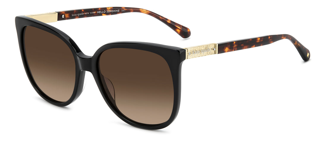Gafas de sol kate spade ks kaysie 2/g/s 807 ha negro square femenino talla 58mm - Vista principal